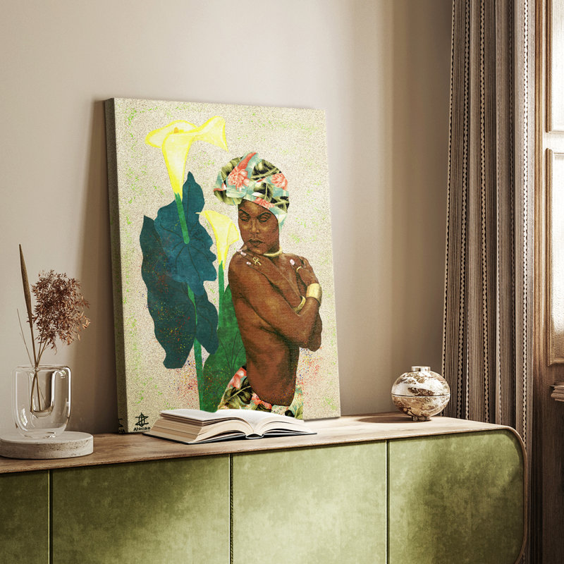 Femme forte II - Cavas enveloppés de galerie, H 60 po x l 40 po