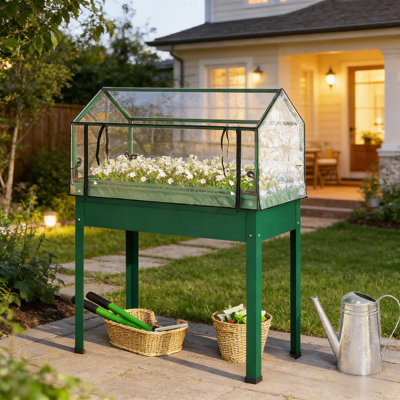 Jardinière moderne surélevée, lit pour plante