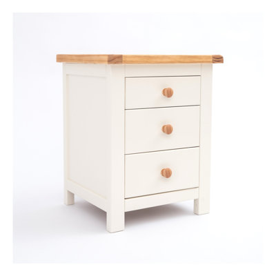 Cheney 45cm W Solid + Manufactured Wood Bedside Table