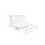 Grand lit escamotable peu encombrant, pin massif avec charge USB, solution pour maison moderne