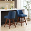 Ensemble de 2 tabourets pivotants à hauteur de comptoir, tabouret de bar rembourré de 26 po de hauteur-1840309144