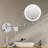 Tabit Metal Round LED Lighted Magnifying Wall Mounted Bathroom Vanity Makeup Mirror, Plug-In-1248768790