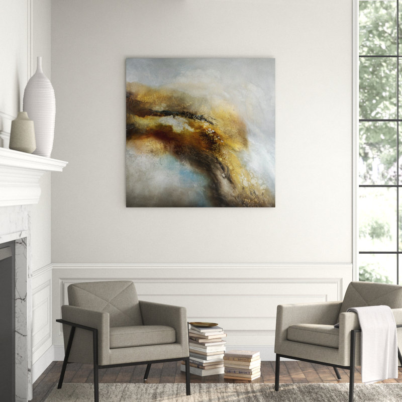 Desert Flow Print by Jennifer Hollack Raboin, Stretched Canvas, 50" H x 50" W x 2" D