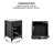 Inus 2 Tier End Table with Drawer and Storage Cabinet, Side Table with Sliding Drawer for Bedroom-522153373
