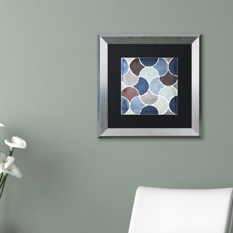 Jadaya «Moroccan Blues II», impression encadrée, H 11 po x l 14 po x P 0,5 po, Noir, Noir