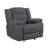 Hynes Chenille Glider Recliner, Dark Gray-210187327