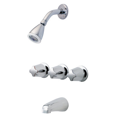 Handle Tub and Shower Dual Function Ceramic Disk Faucet Trim