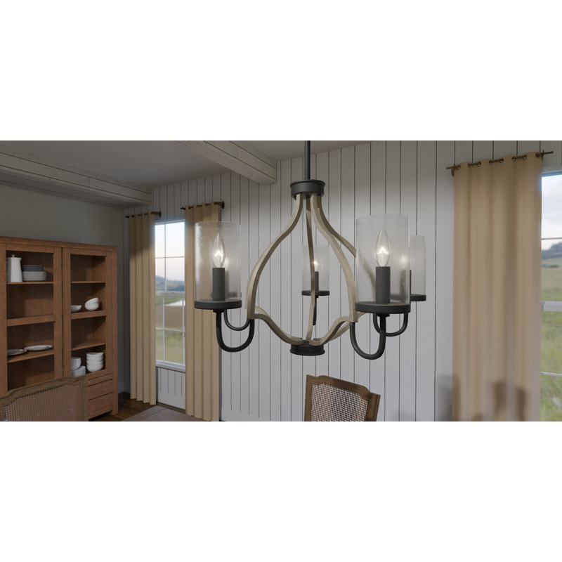 Lustre classique / traditionnel à 5 lumières de style bougie Kell