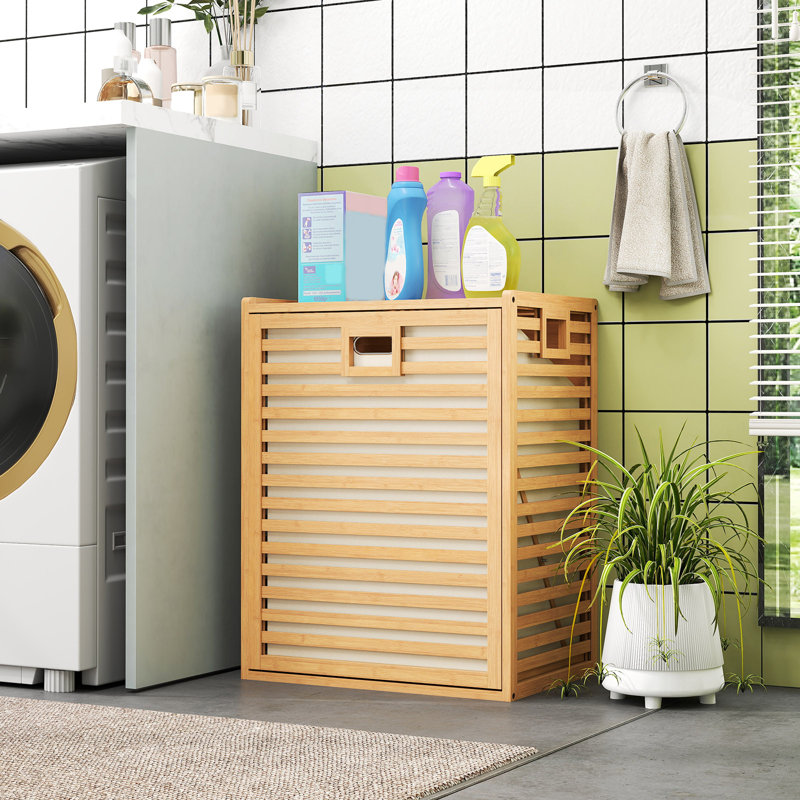  Large Tilt-out Laundry Hamper w/ Wide Top & Tilt-out Basket Side Handles