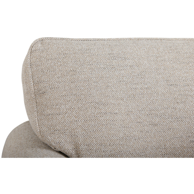 Canapé Collins, Polyester à 100 % de couleur amande