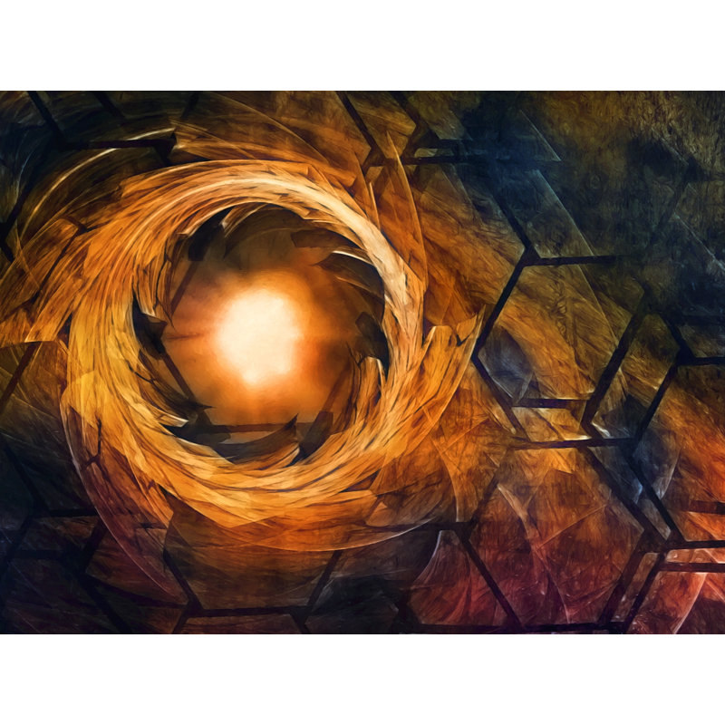 Spacewrap 9203 Print by Rica Belna, 31.25" H x 25.25" W, 21.25" H x 17.25" W, Black Framed Paper
