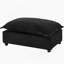 Fauteuil moderne avec repose-pieds mobile, siège large, accoudoirs courbés et coussins moelleux pour un salon et une chambre à coucher confortables-776093524