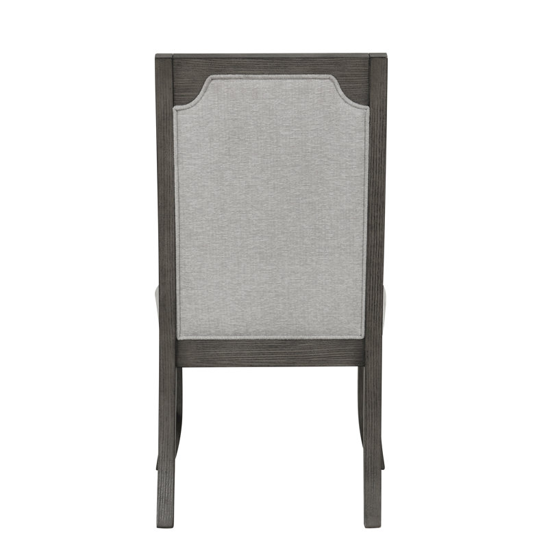 Dabbs Wood Dining Side Chair In Gray