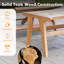 Repose-pieds en bois de teck naturel avec repose-pieds Bayou Breeze