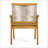 Durable Outdoor Dining Chairs Set Of 2 With Wood Frame And Mixed Rope, Courtyard Style, 400Lbs Capacity