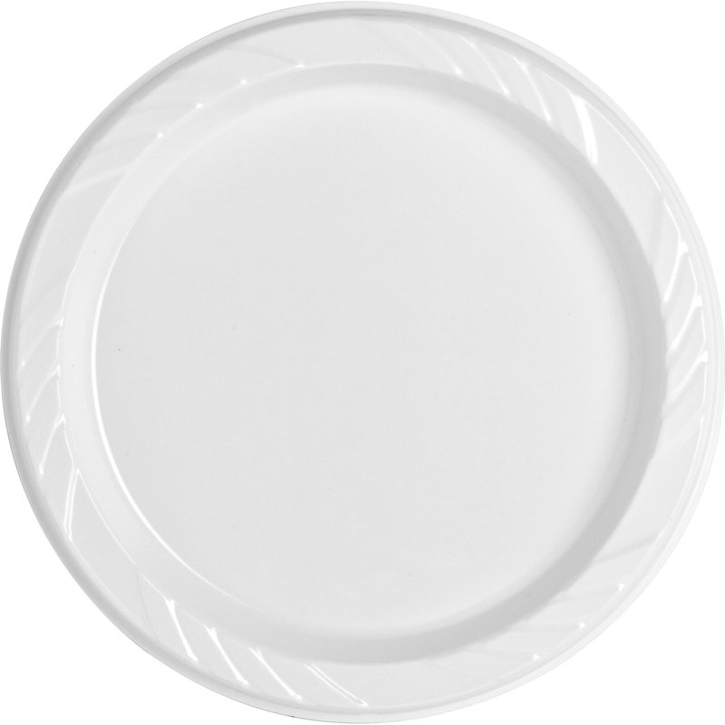 Plaques de plastique réutilisables/jetables, blanc