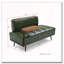 Banc de bout moderne de 55 po de large avec revêtement en similicuir et table d'appoint-1700995957
