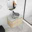 Ensemble de meuble-lavabo mural simple 30 po avec lavabo en céramique Greythor, ensemble de meuble-lavabo simple 30 po avec plateau en pierre reconstituée-354114336-362577416