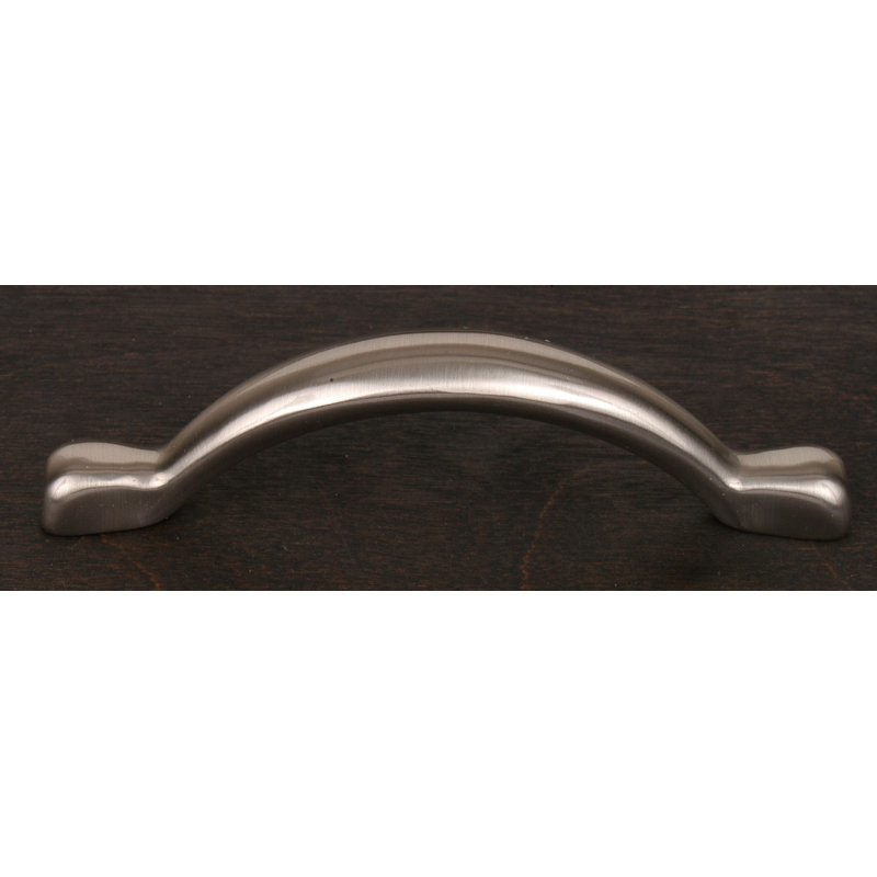 Smooth Decorative 3" Bow Pull CP Series, Satin Nickel
