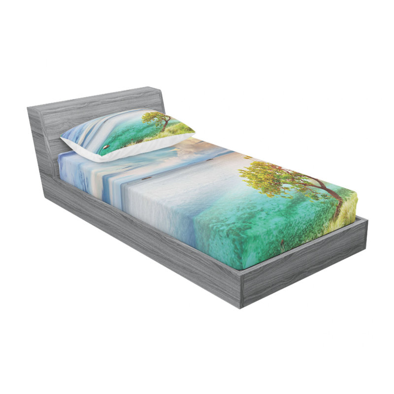 Microfiber Sheet Set, Twin XL Sheet Set with Fitted Sheet