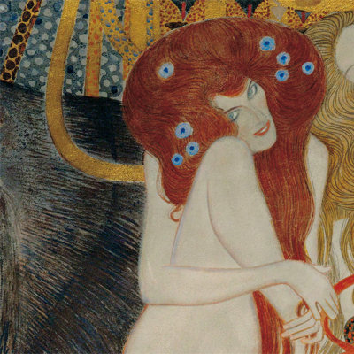 Beethoven Frieze by Gustav Klimt - Wrapped Canvas Print