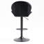 2 chaises de bar réglables avec repose-pieds et comptoir, hauteur de comptoir noir pour 2 tabourets de cuisine, dossier
