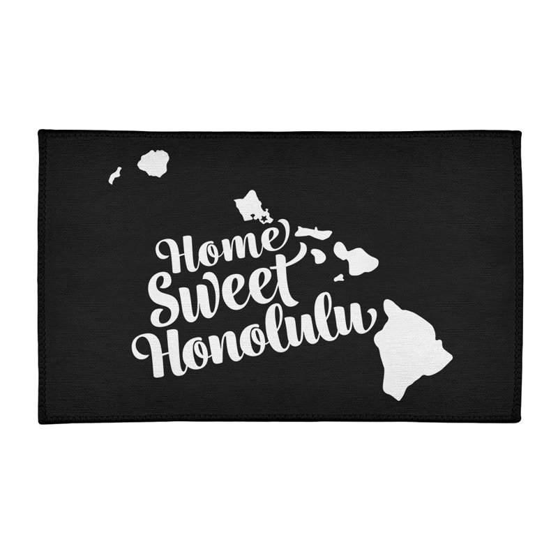 Tapis en poly-chenille honolulu hawaii, Rectangle 5 pi x 7 pi