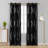 Spurgh Sliver Wave Foil Print Blackout Thermal Grommet Curtain Panels (Set of 2)-792607108-792607140
