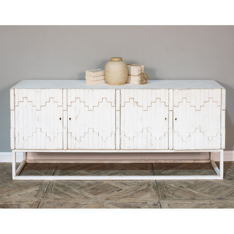 Aztec 80'' W Solid Wood Sideboard, White