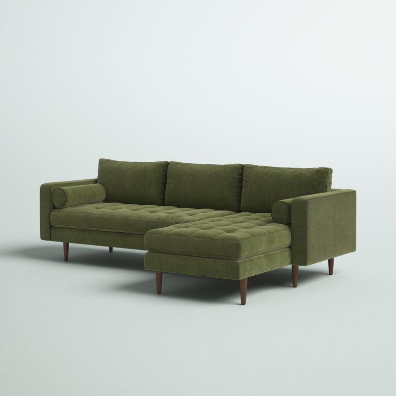Napa 104.5" Velvet Sectional Sofa - Stylish & Spacious