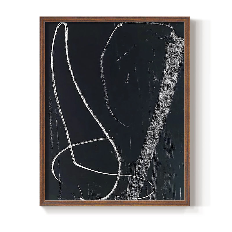 "ABSTRACT Series DCXVI" par J Paul, Noyer, H 15 po x l 12 po