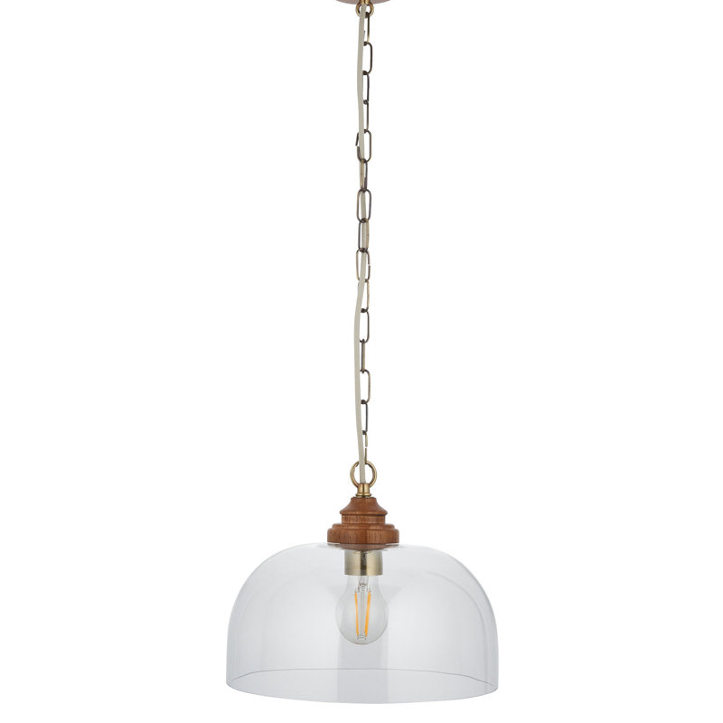 1 - Light Antique Brass Plate Pendant
