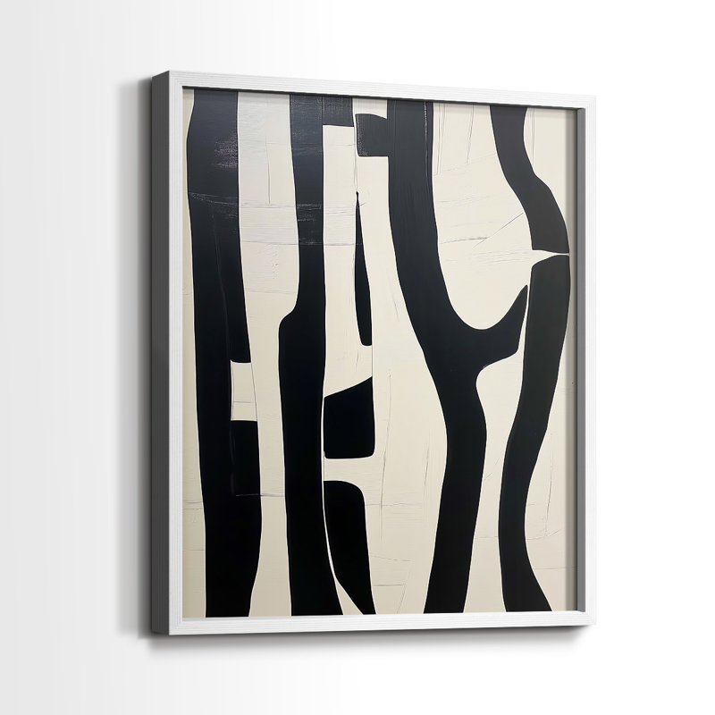 "ABSTRACT Series DCLIV" par J Paul, Blanc / Blanc, H 21 po x l 17 po