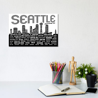 Seattle Neighborhoods by Benton Park Prints - Wrapped Canvas Gallery-Wrapped Canvas Giclée