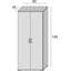 Gurtrue 2 Door Manufactured Wood Wardrobe-520211374