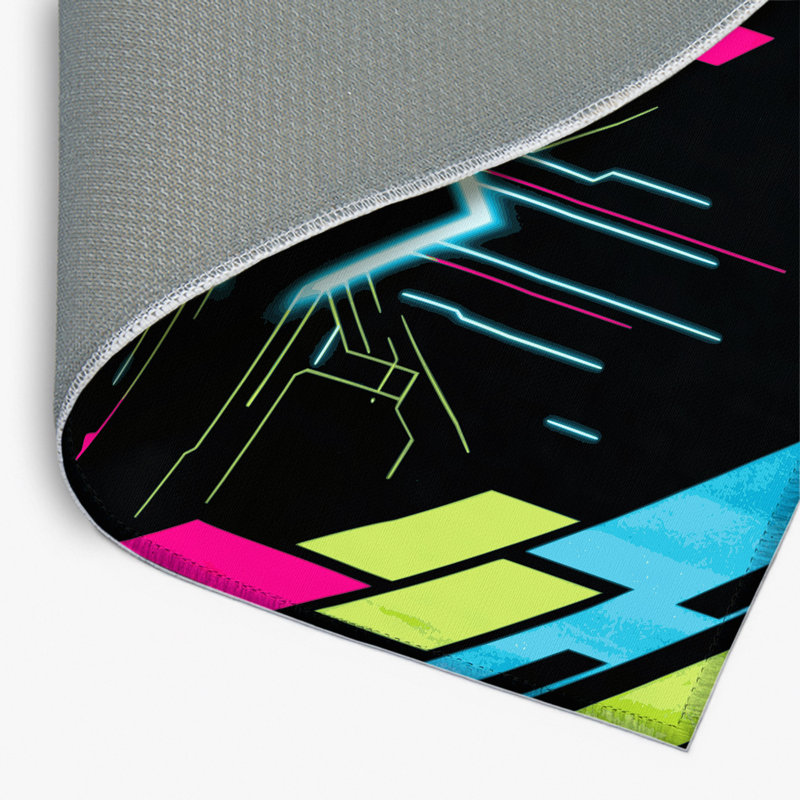 Tapis intérieur et extérieur Cyber Swirl, Rectangle 4pi x 6 pi