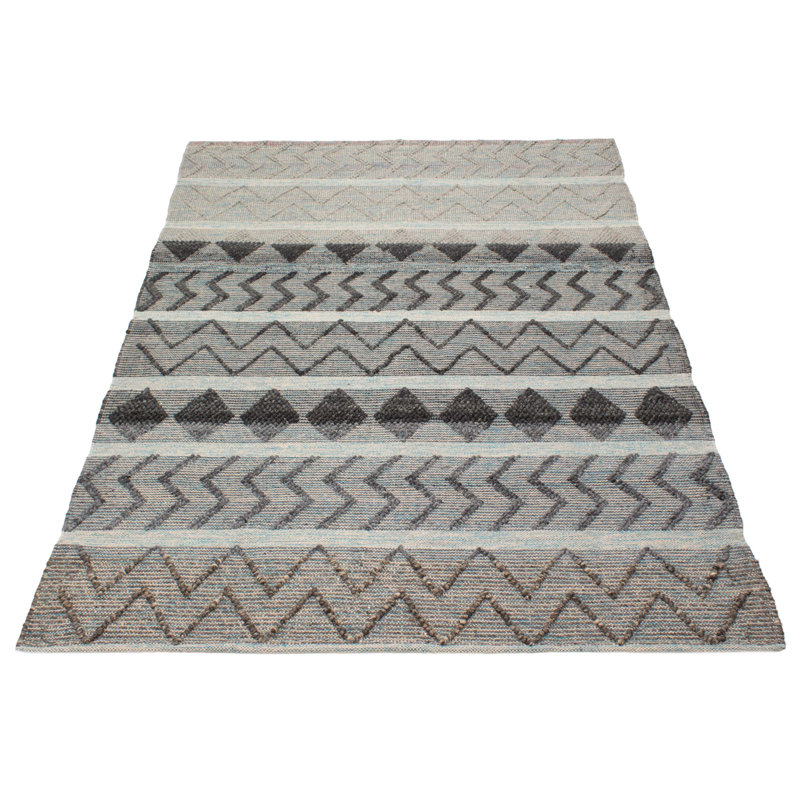 Tapis unique en laine nouvel âge 6 pi 0 po x 9 pi Delainee
