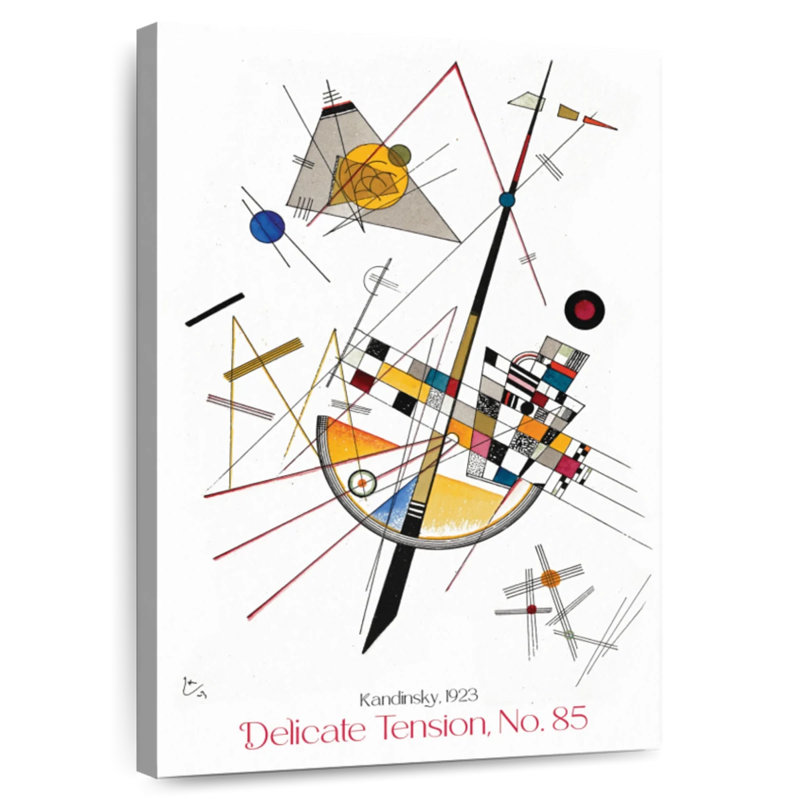 Affiche d'exposition Delicate Tension 85 Kandinsky, H 48 po x l 32 po