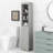 Tall Bathroom Cabinet, Freestanding Storage Cabinet With Drawer, MDF Board, Adjustable Shelf, Grey-1004634465