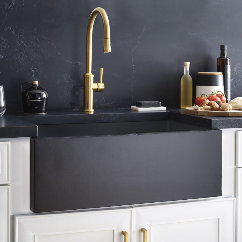 NativeStone® 30" L x 18" W Kitchen Sink, Sand