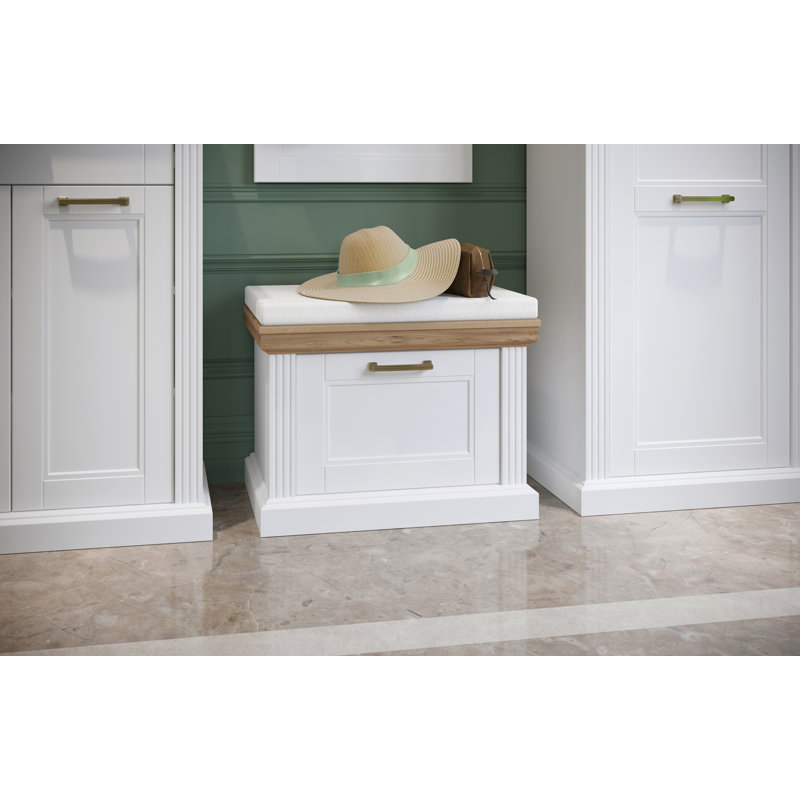 Commode décorative 20 tiroirs de 20,18 po de hauteur, Blanc