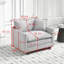 Canapé à une place avec nuage modulaire moderne avec dossier ergonomique et coussin double couche-1062749607