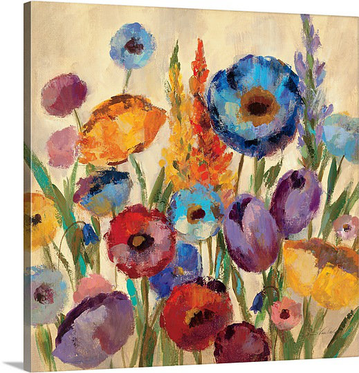 « ii » par silvia vassileva,, reproduction d’art sur toile Garden Hue, H 20 po x l 20 po x P 1,25 po