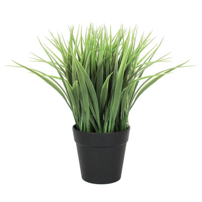 Herbe d'oignon artificielle 6 po en pot