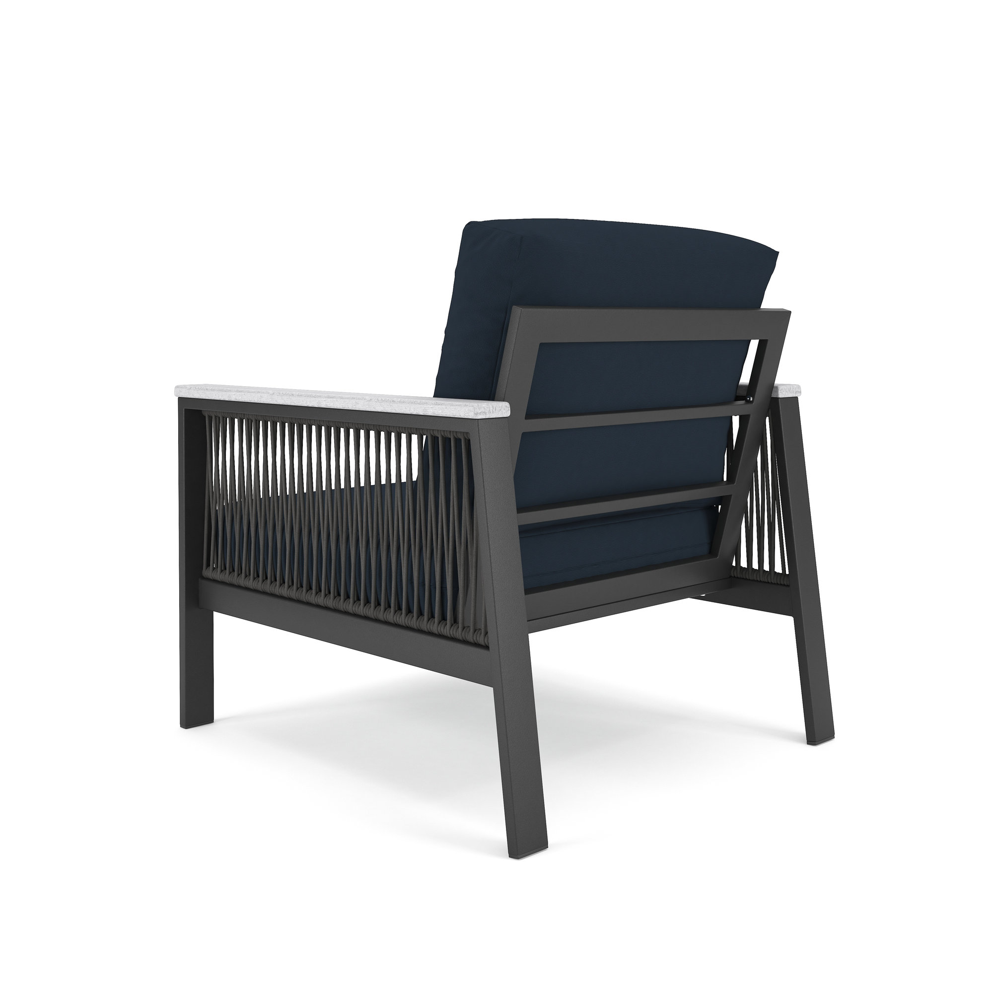 Townsend Patio Chair with Sunbrella® Cushions, Canvas Navy Sunbrella® Canvas