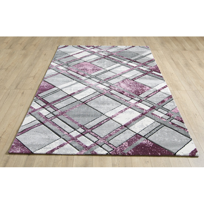 Insley Plaid Area Rug, Rectangle 160 x 220cm