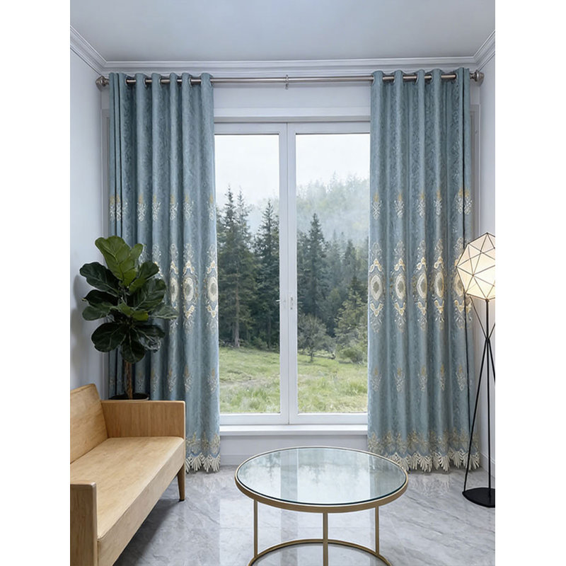 Jihae Room Darkening Curtain Pair, 51.18" W x 104.33" L