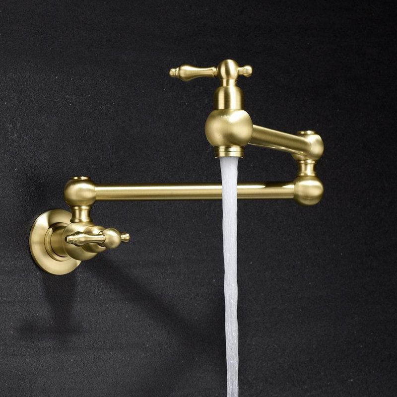 KISRAIS Kitchen Faucet, Gold