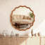 Miroir décoratif rond en bois massif 30 pouces, pour chambre à coucher, salle de bain, salon, vestibule-1435780197