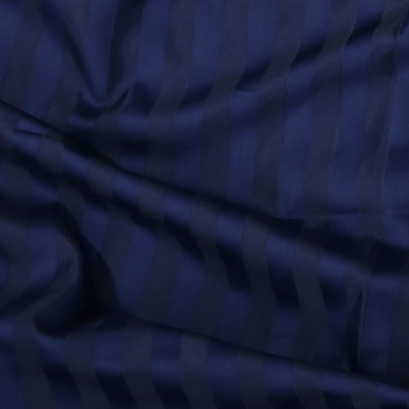 Egyptian Cotton Sateen Sheet Set, Navy Blue, Twin
